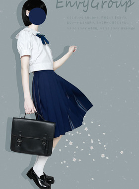 反季清仓处理 海月高JK制服泡泡袖蝴蝶结衬衫女萌款校园日常通勤