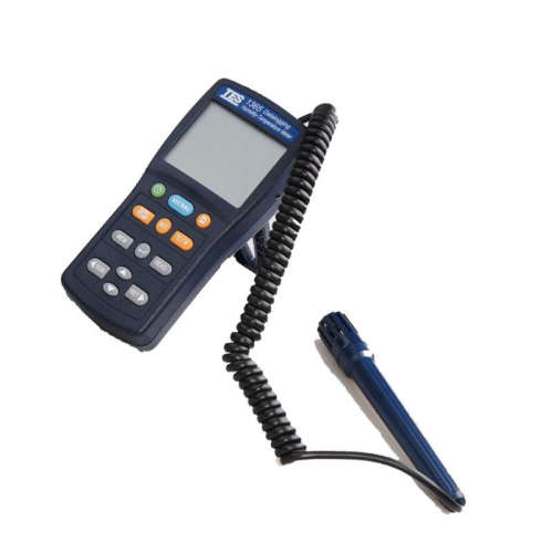 台湾泰仕手持式高精度温湿度计工业电子TES-1364