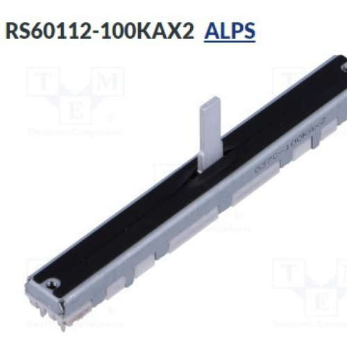 RS60112-100KAX2 电位计: 滑动RS60N12-10KAX2