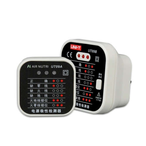 优利德UT09A/09B插座检测仪家庭10A插座零火地线缺线错位测试仪