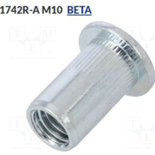 1742R-A M10铆接螺母; M10; 钢
