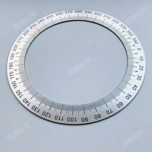 刻度盘不锈钢刻度盘 圆形刻度盘360度刻度盘实验器材120x90#1直销