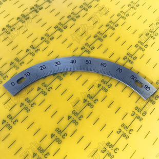 90度顺时针半圆通用测量圆弧不锈钢 机械半圆盘240#220#2刻度圆盘