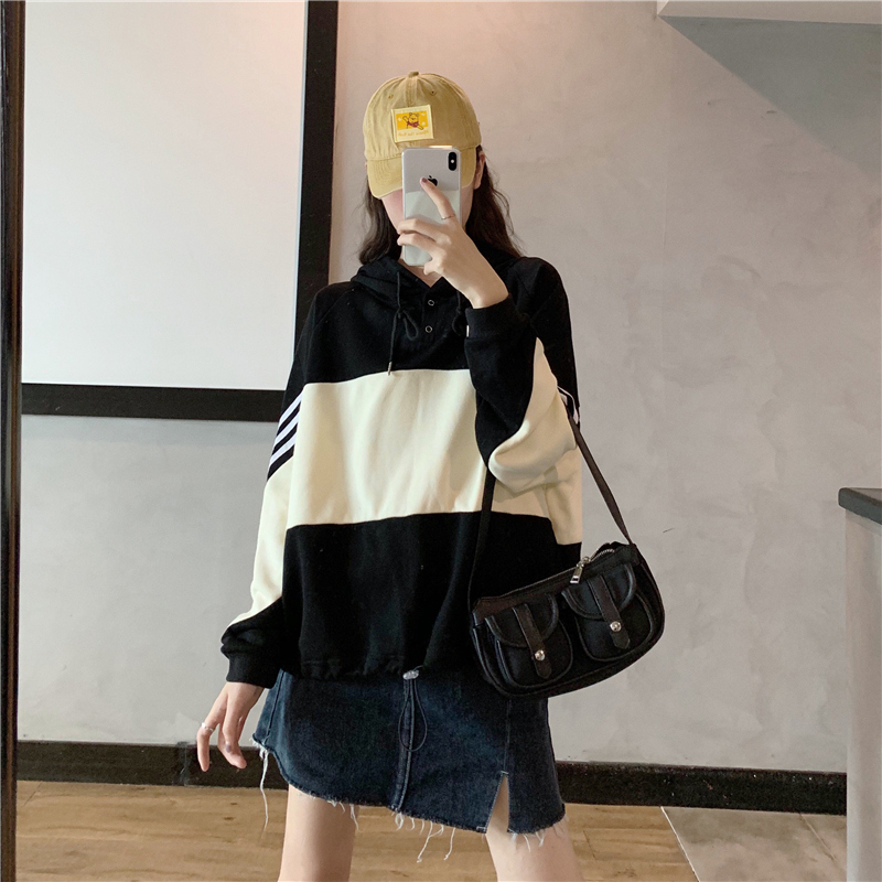 Real shot 25% cotton 75% fiber sweater women's loose Korean version