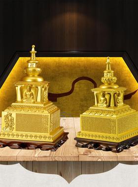 铜大随求陀罗尼舍利塔佛塔摆件