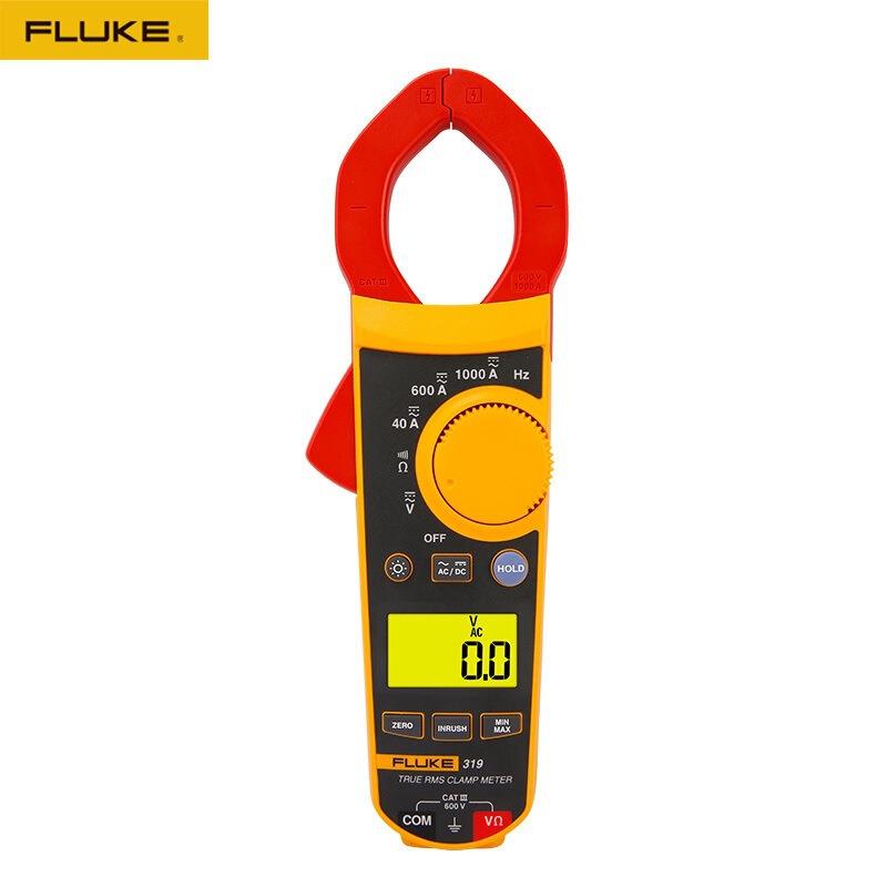 FLUKE福禄克F319电流表317真有效值交直流数字钳形表高精度万用表