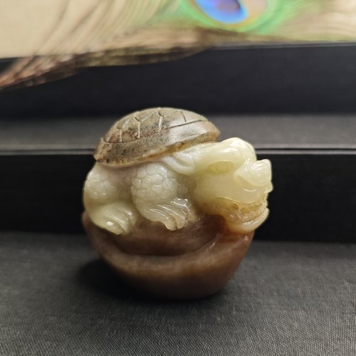 特惠天然南阳独玉多色龙龟摆件茶宠男士礼物礼品
