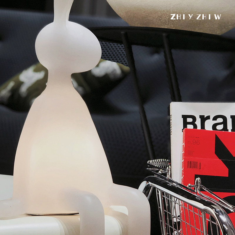 知鱼知物原创 艺术兔子台灯 动物灯具 高级创意礼盒 新居乔迁礼物