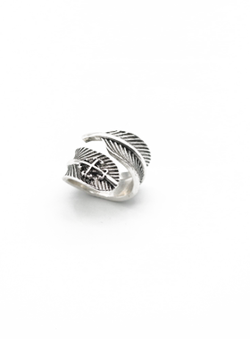 古装活口羽毛戒指