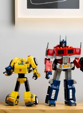 变形汽车机器人10338大黄蜂机甲男孩子拼装积木玩高难度男孩金刚