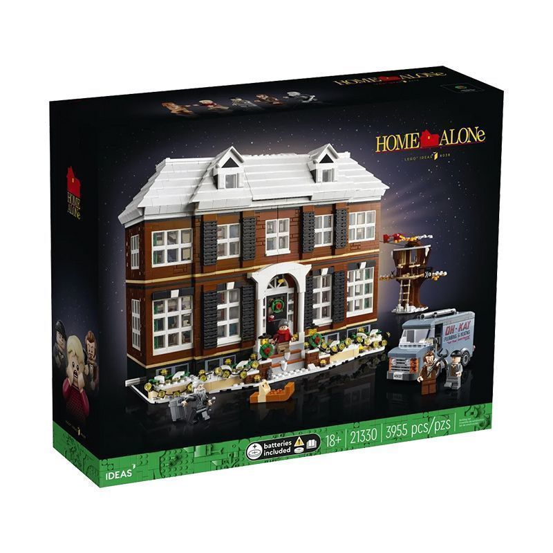 小鬼当家积木圣诞节街景建筑拼装玩具儿童节生日礼物机器人