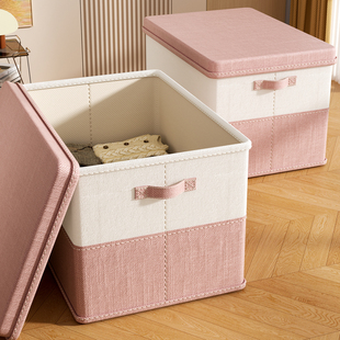 家用衣服收纳箱衣物整理盒大容量超大折叠加厚衣柜储物箱神器布艺