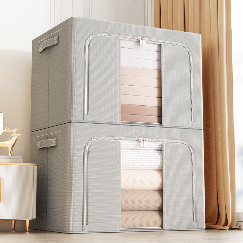 livingbox简约纯色家用收纳箱