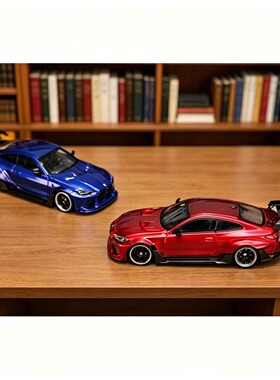 1:64 SW 宝马 BMW G82GTR M4 ADRO BODY KIT宽体改装合金汽车模型