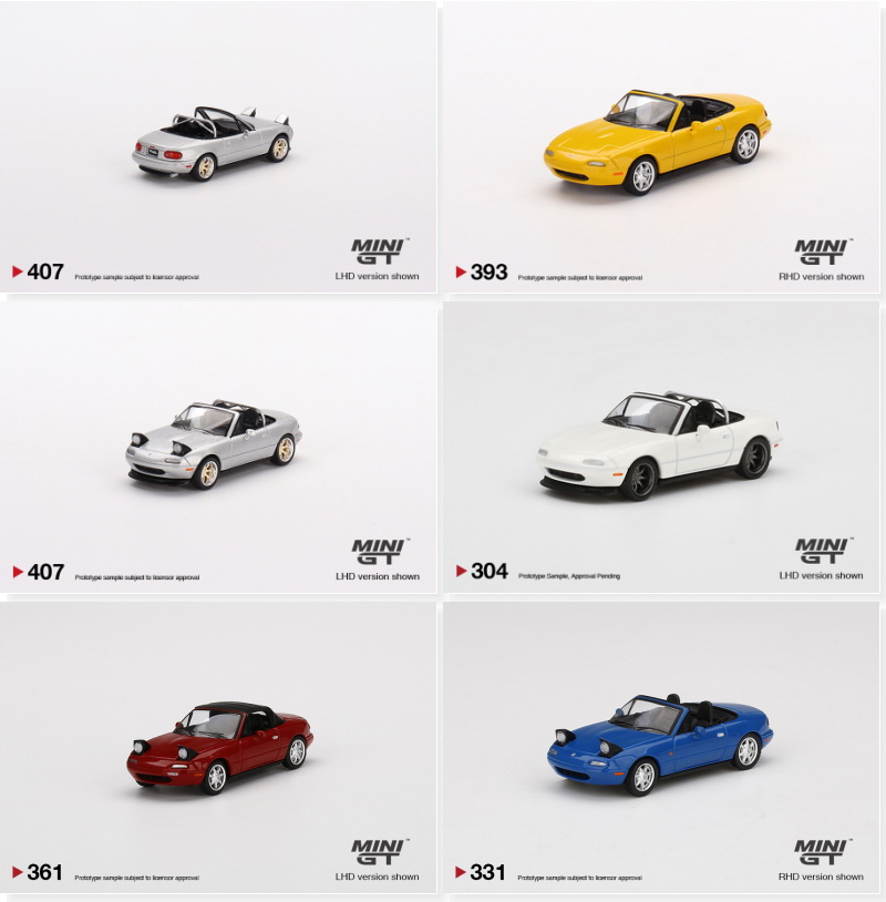 MINIGT164马自达合金模型
