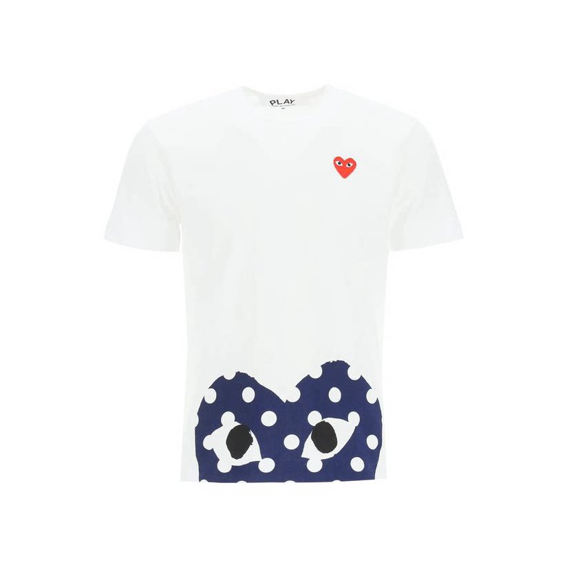 comme des garcons play 心形波尔卡圆点t恤男
