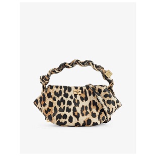 recycled Bou Ganni print mini leopard leather 甘尼 top han