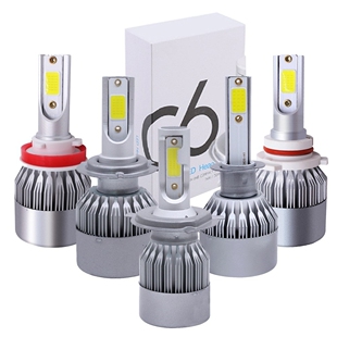 汽车led大灯H1灯泡H4远近一体H7超亮H11改装 9005车灯9012近光远光