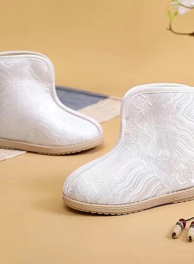 单靴民族风配汉服儿童雪地靴短靴