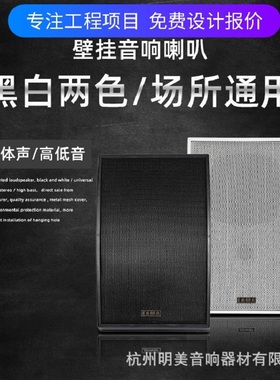 EAMA明美喇叭EA-590豪华壁挂音箱商铺教室6.5寸酒店音响公共广播