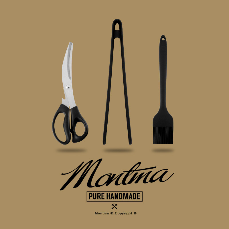 Montma美式烤盘不伤锅夹子剪刀刷子三件套露营不粘烧烤肉盘锅专用,户外/登山/野营/旅行用品,野餐包/户外餐具套装,淘宝优惠券,粉丝福利购,淘宝优惠卷