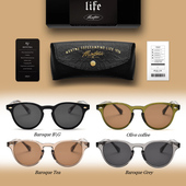 Montma美式 巴洛克复古户外偏光眼镜男女太阳镜开车驾驶骑摩托墨镜