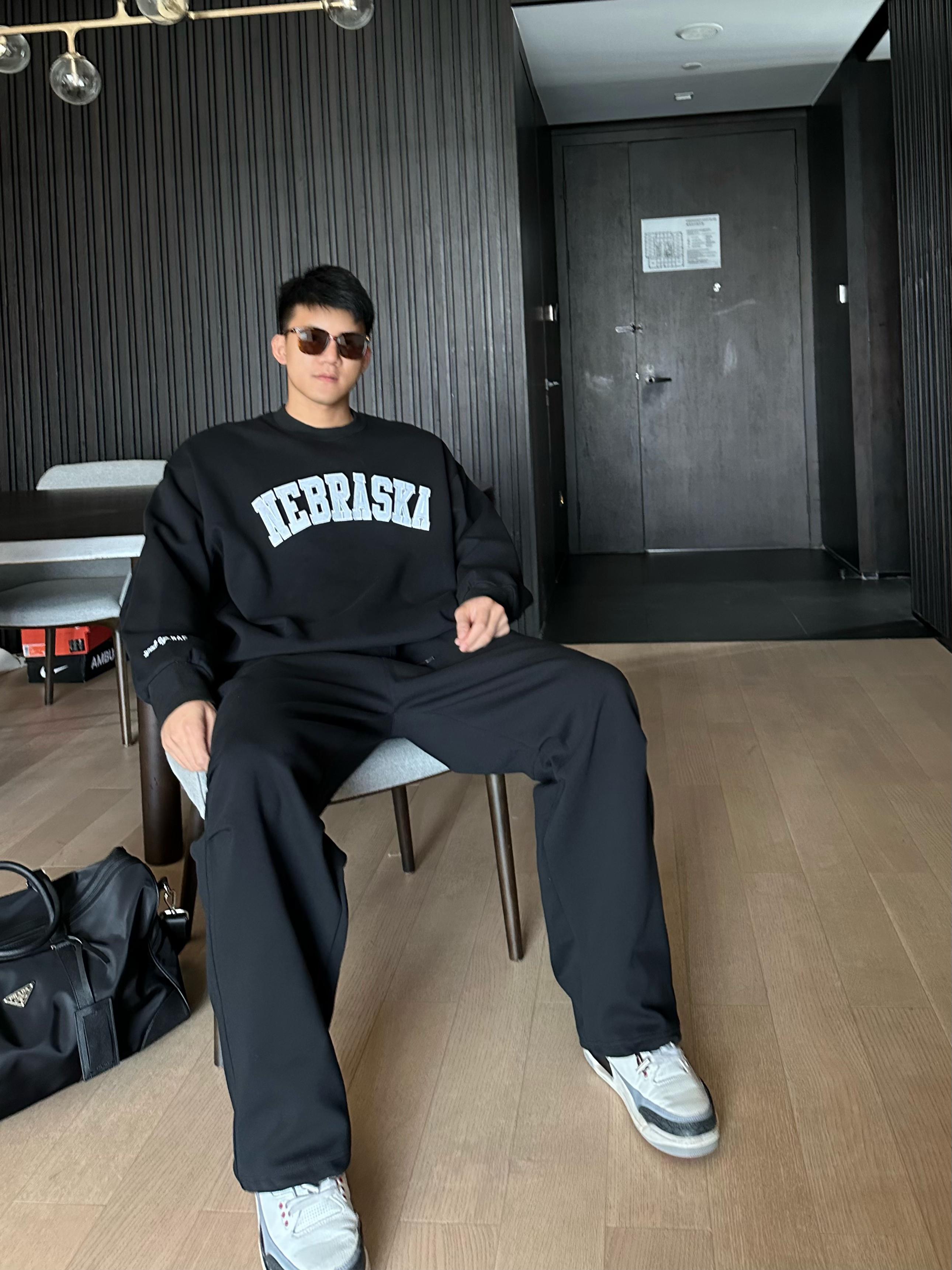 JZD美式运动卫衣卫裤休闲套装男