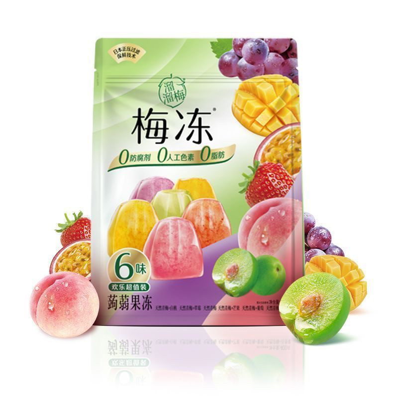 【临期处理】溜溜梅梅冻500g/120g *5袋装 草莓百香芒果葡萄青梅