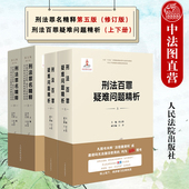 刑法罪名精释第五版 刑法修正案十一 第5版 刑法百罪疑难问题精析上下册 正版 刑事犯罪刑法理论 修订版 刑事司法解释实务 人民法院