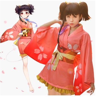 铁甲城的卡巴内瑞无名cos和服全套动漫cosplay浴衣女现货包邮