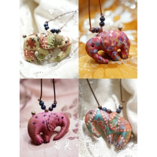 若芙｜【吉象】新款香云纱挂件配饰时尚项链