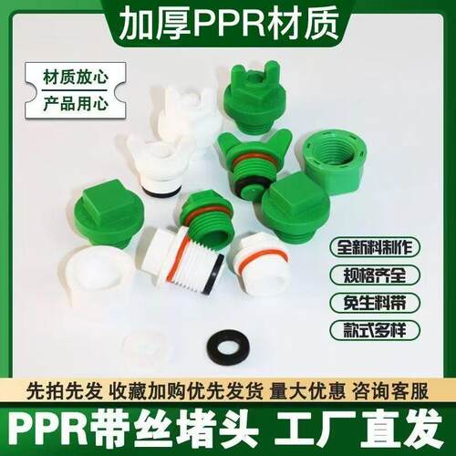 PPR4分6分4分1寸2寸管堵