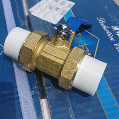 焊接双头耐高温铜球阀