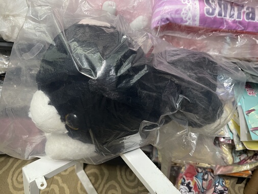 【活动】日本Sunlemon膝上趴趴猫咪黑猫灰色毛绒瞌睡抱着的猫大号