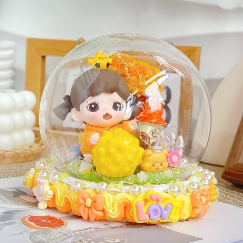 我爱吃果果mini系列盲盒潮流diy榴莲妹妹小夜灯创意礼品礼物装饰