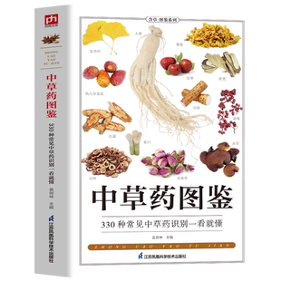 中草药图鉴 330种常见中草药识别一看就懂 中草药全图鉴彩图大全书 药用植物辨别图鉴食用宜忌 野外中草药识别与应用图谱中医书籍