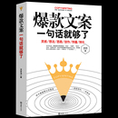 爆款 案例集文案策划从入门到精通广告运营文案如何写出好文案网络推广文案抖音营销文案策划 好文案一句话就够了经典 任选5本 35元