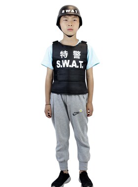 儿童扮演特工防弹服件套