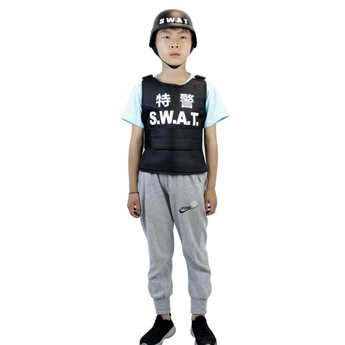 儿童扮演特工防弹服件套