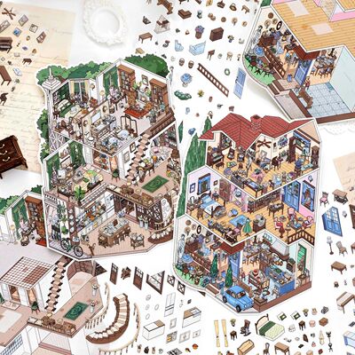 Papermore小角落第十弹造景贴纸