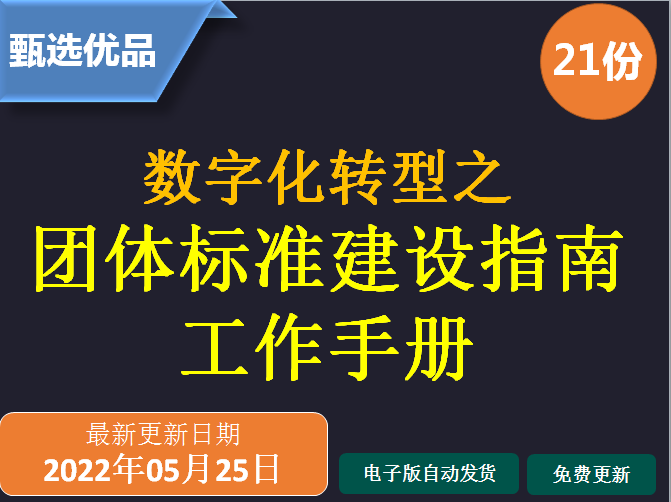 数字化转型团体标准参考架构评定分级参考模型建设指南工作手册