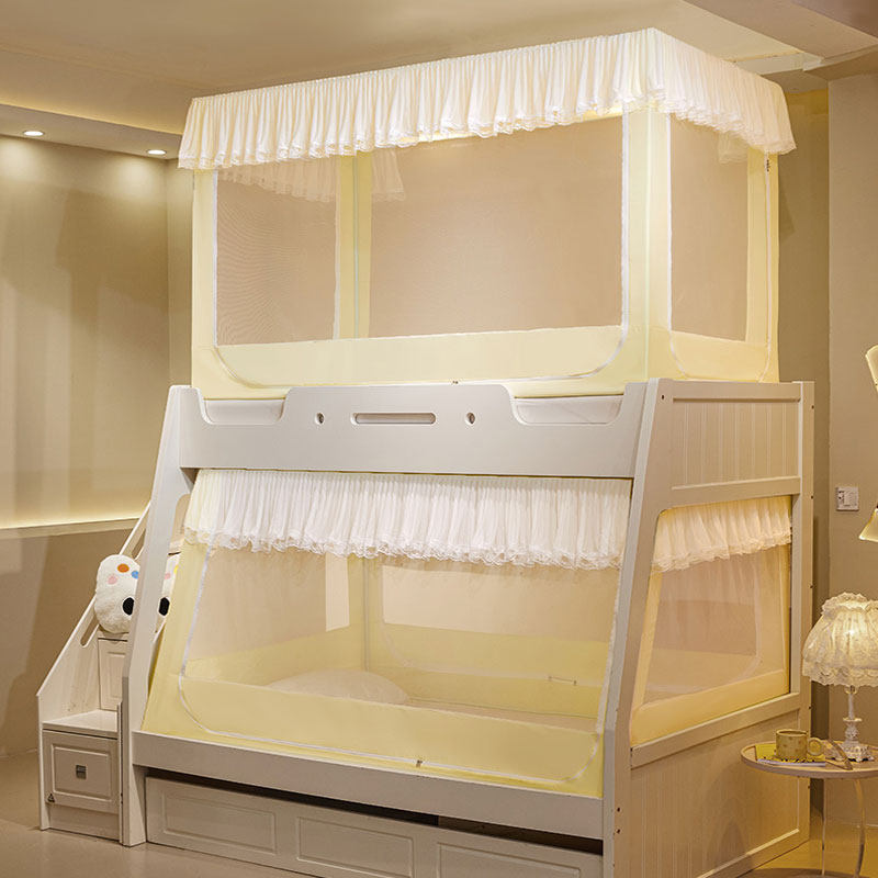 子母床蚊帐遮光帘一体式加厚上铺梯形下铺双层床高低床儿童上下床,床上用品,蚊帐,淘宝优惠券,粉丝福利购,淘宝优惠卷