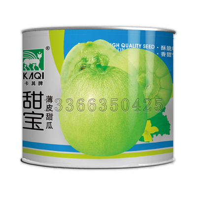 甜宝甜瓜种子 春秋播早熟薄皮香瓜种子黄绿皮青绿肉酥脆甜水果籽