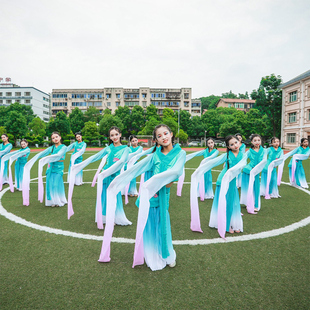 汉服 舞中国风民族古装 出租采薇古典舞蹈服演出服水袖 舞孔子舞甩袖