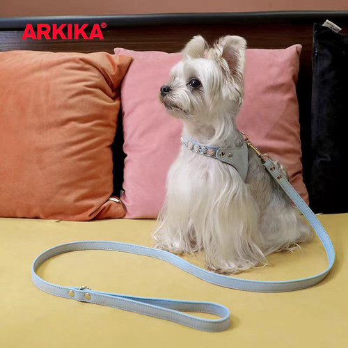 ARKIKA宠物小狗狗胸背y型小型犬猫比熊博美约克夏遛狗牵引绳泰迪