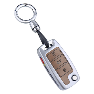 适用大众速腾钥匙套宝来polo朗逸桑塔纳途观途安朗行朗境车包壳扣