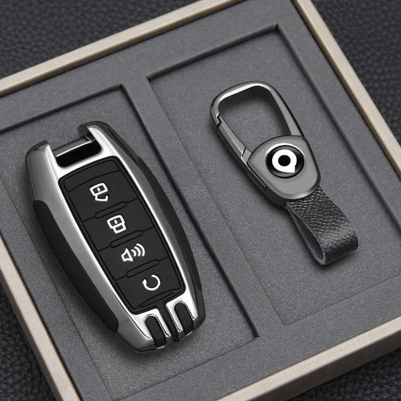 2024款商用版长城炮钥匙套乘用版长城炮汽车遥控保护包金属壳扣男