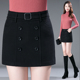 秋冬加厚毛呢短裤 显瘦假两件包臀呢子半身裙裤 裙百搭大码 弹力修身
