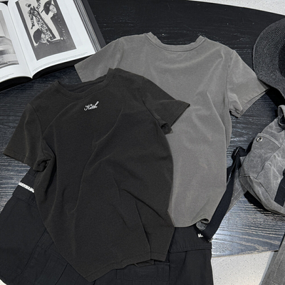 bobo1972 1972春夏新款韩版宽松休闲百搭圆领短袖T恤女