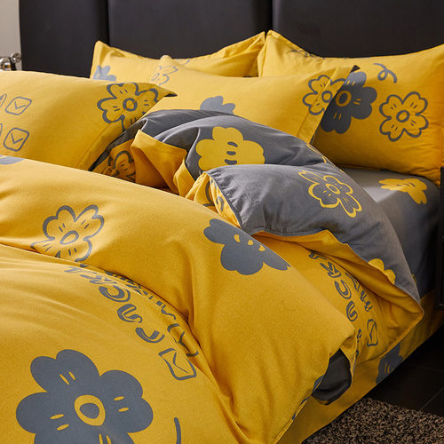 纯棉全棉被套被罩床单四季通用